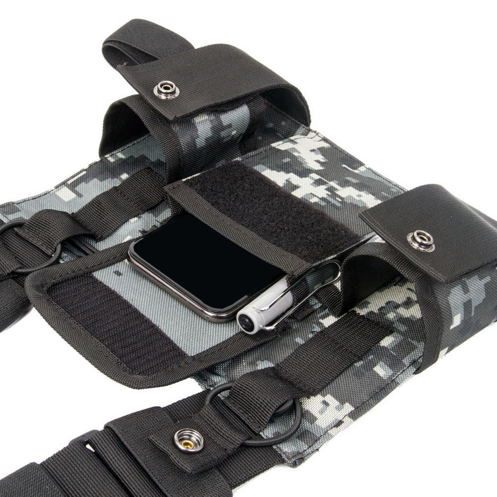 Harness Climbing Adjustable - Hochbelastbare Funkgeräte-Brusttasche für Outdoor-Sportarten wie Wandern,