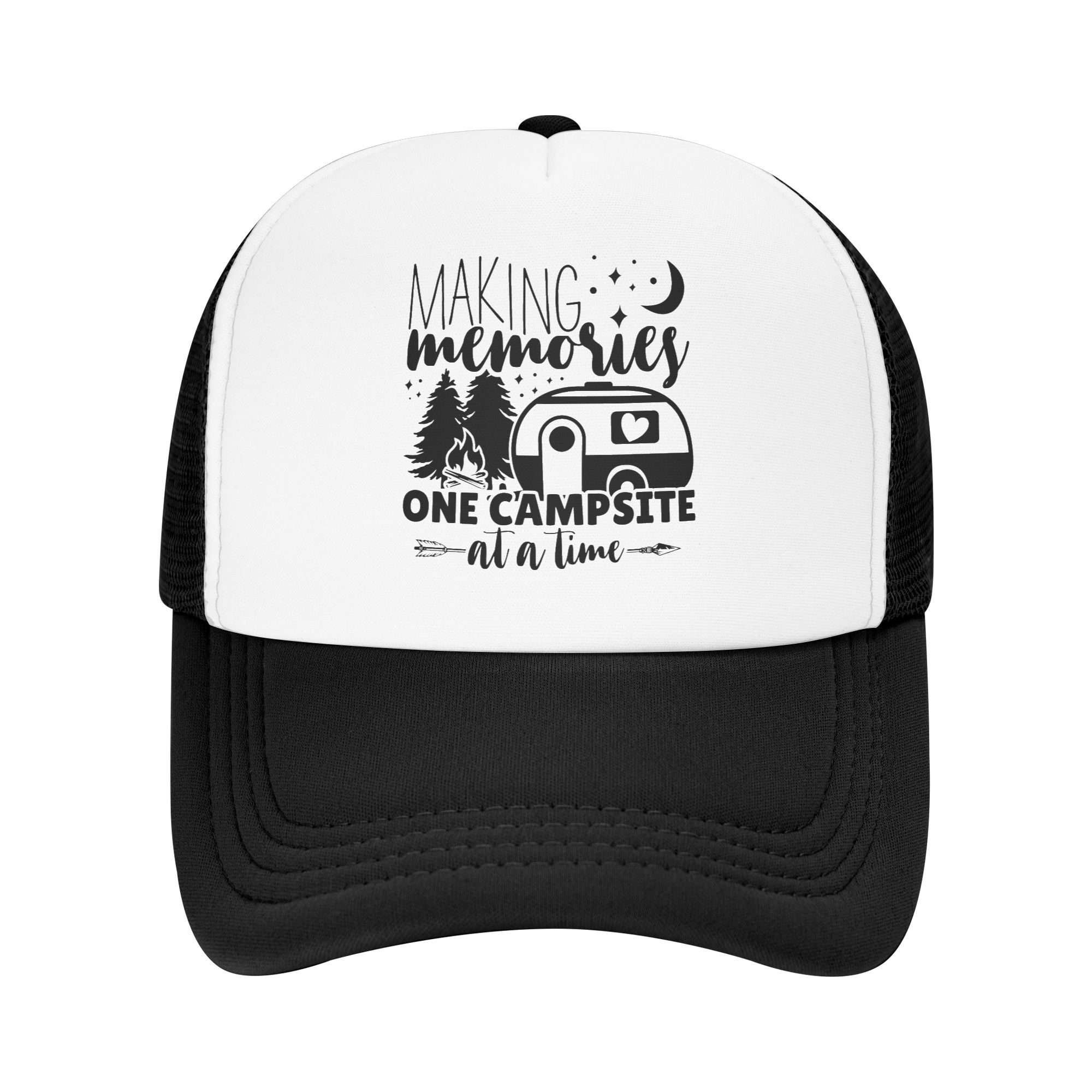 Outdoor Adventure Hat - Klassische Unisex Abenteuer-Camping Happy Camper Trucker-Mütze