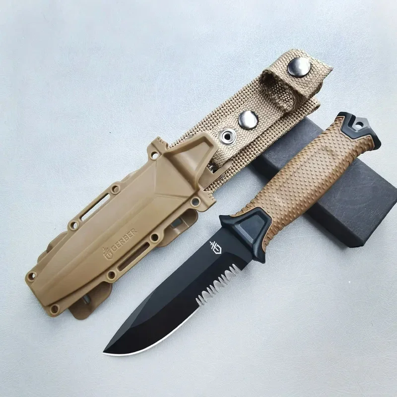 Survival Knife Full Tang - Outdoor-Klappmesser Mehrzweck-Campingmesser mit Hoher Härte Scharfes