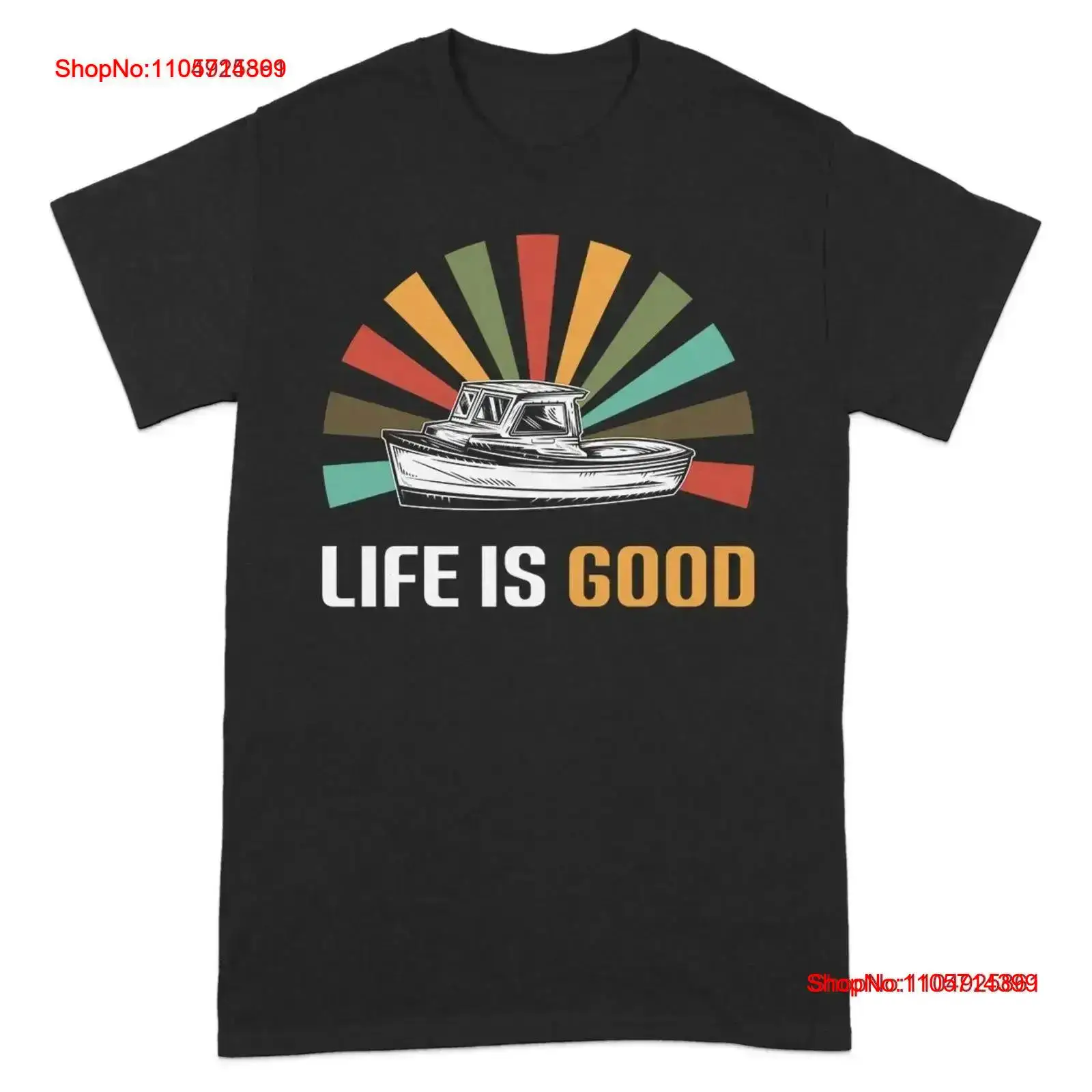 Outdoor Adventure Ideas - Retro Sunburst Angler-T-Shirt für Männer, Idee
