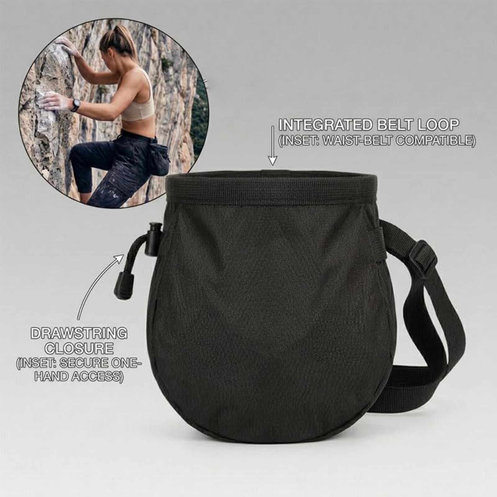 Harness Climbing Adjustable - Kreidetasche für Klettern, Verstellbar, Leichtgewicht, Geschenk