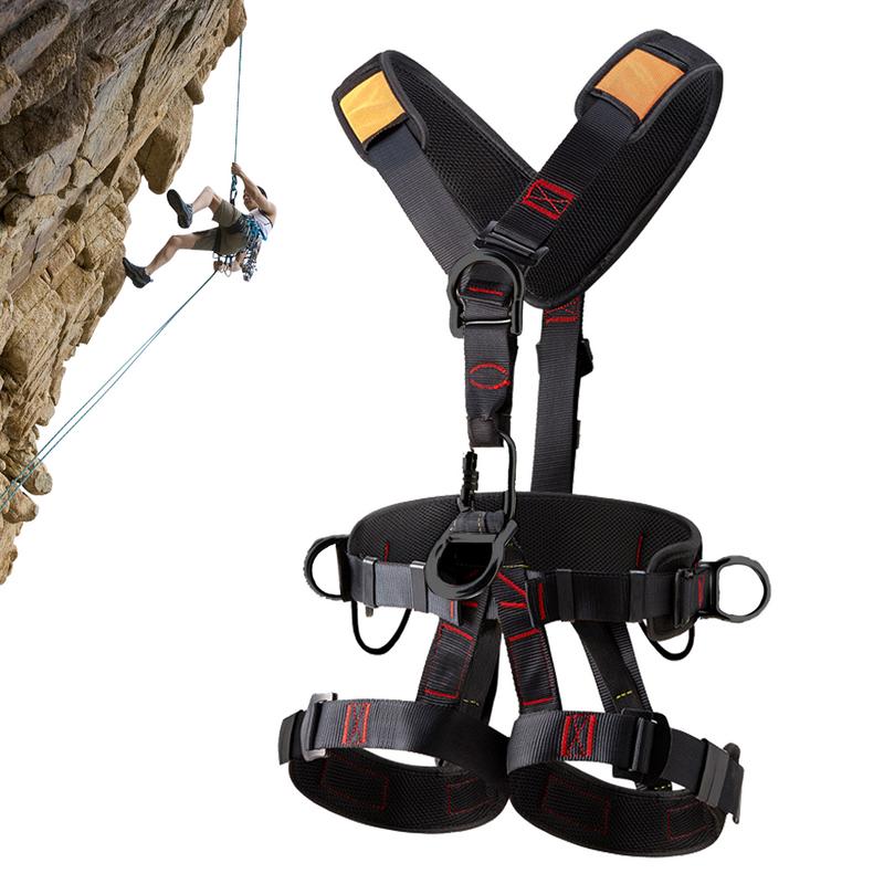 Harness Climbing Adjustable - Ganzkörper-Dachgeschirre, Fünf-Punkt-Sicherheitsgurt mit verstellbaren Schnallen, abnehmbarer