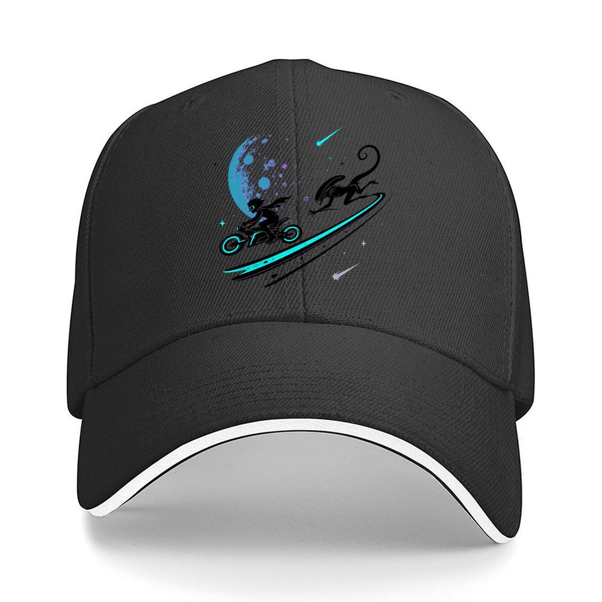 Outdoor Adventure Hat - Cosmic Alien Ride Night Adventure Hip-Hop-Mütze,