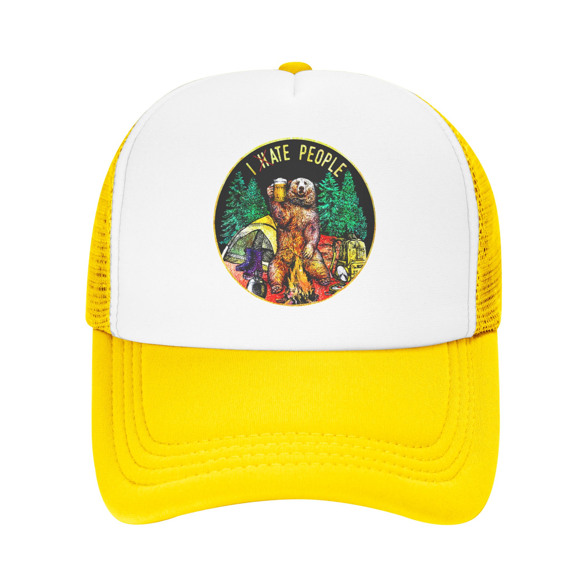 Outdoor Adventure Hat - I Hate People Bear Camping-Baseballkappe für