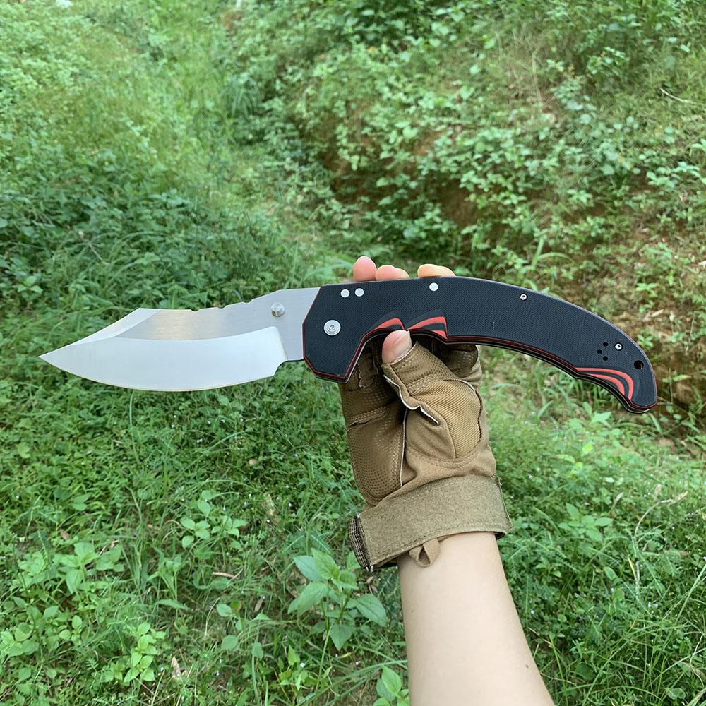 Survival Knife Full Tang - Mayhem Klappmesser Jagdmesser mit AUS10A-Klinge Outdoor