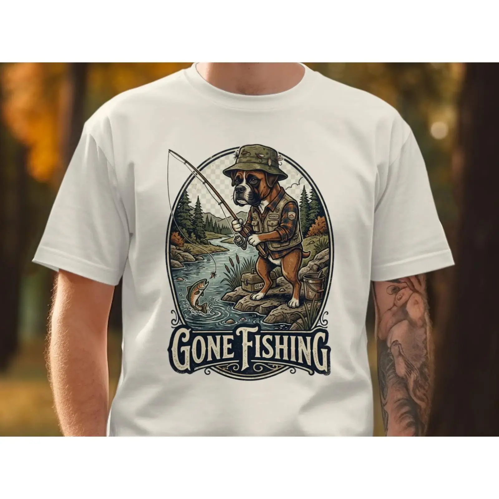 T-Shirt „Gone Fishing“ – Lusti – Outdoor Adventure Ideas Bewertung und Preis