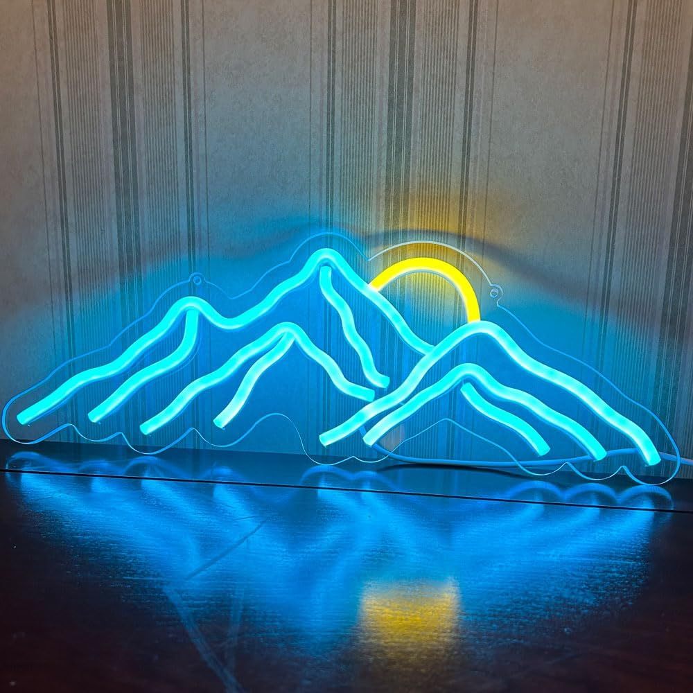 Bergsonne Neonschild Blaue Lan – Outdoor Adventure Ideas Bewertung und Preis